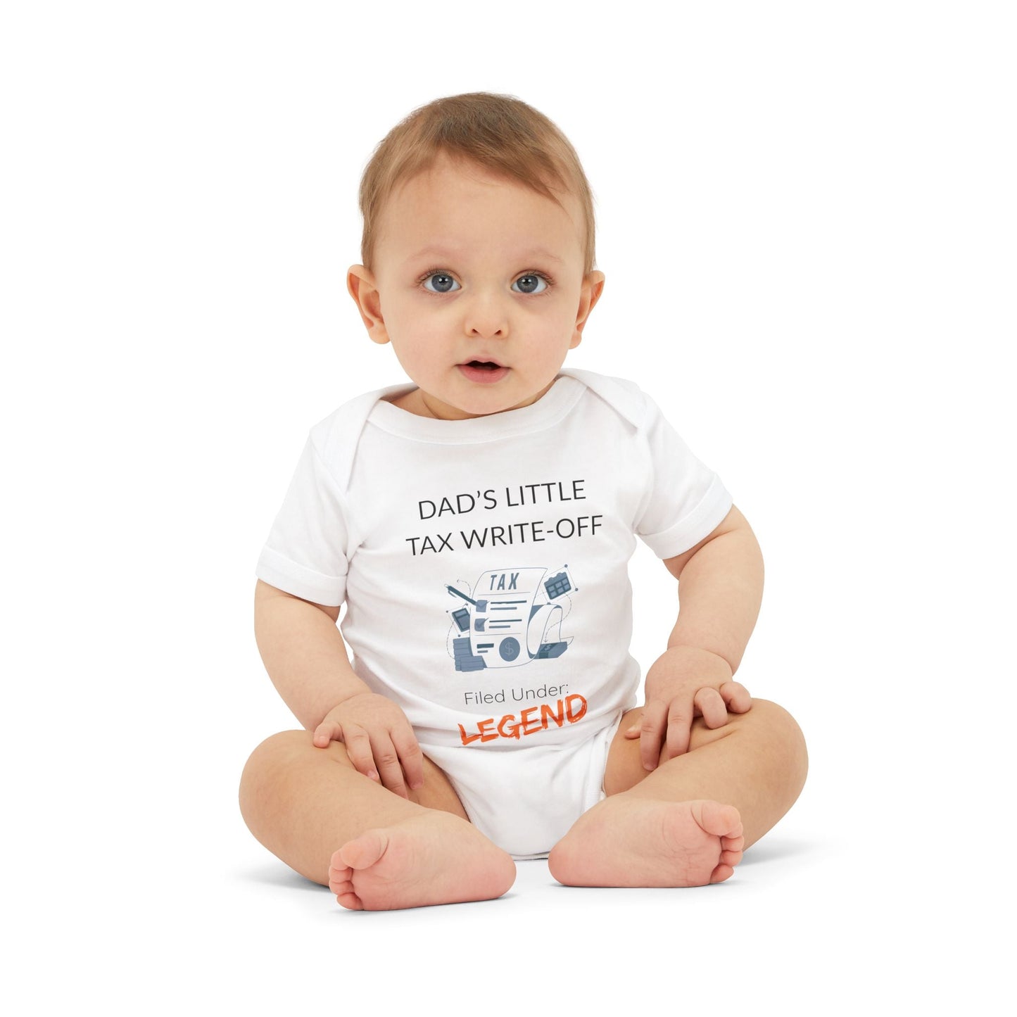 'Dad's Little Tax Write - Off' - Onesie - Handpicked Hub