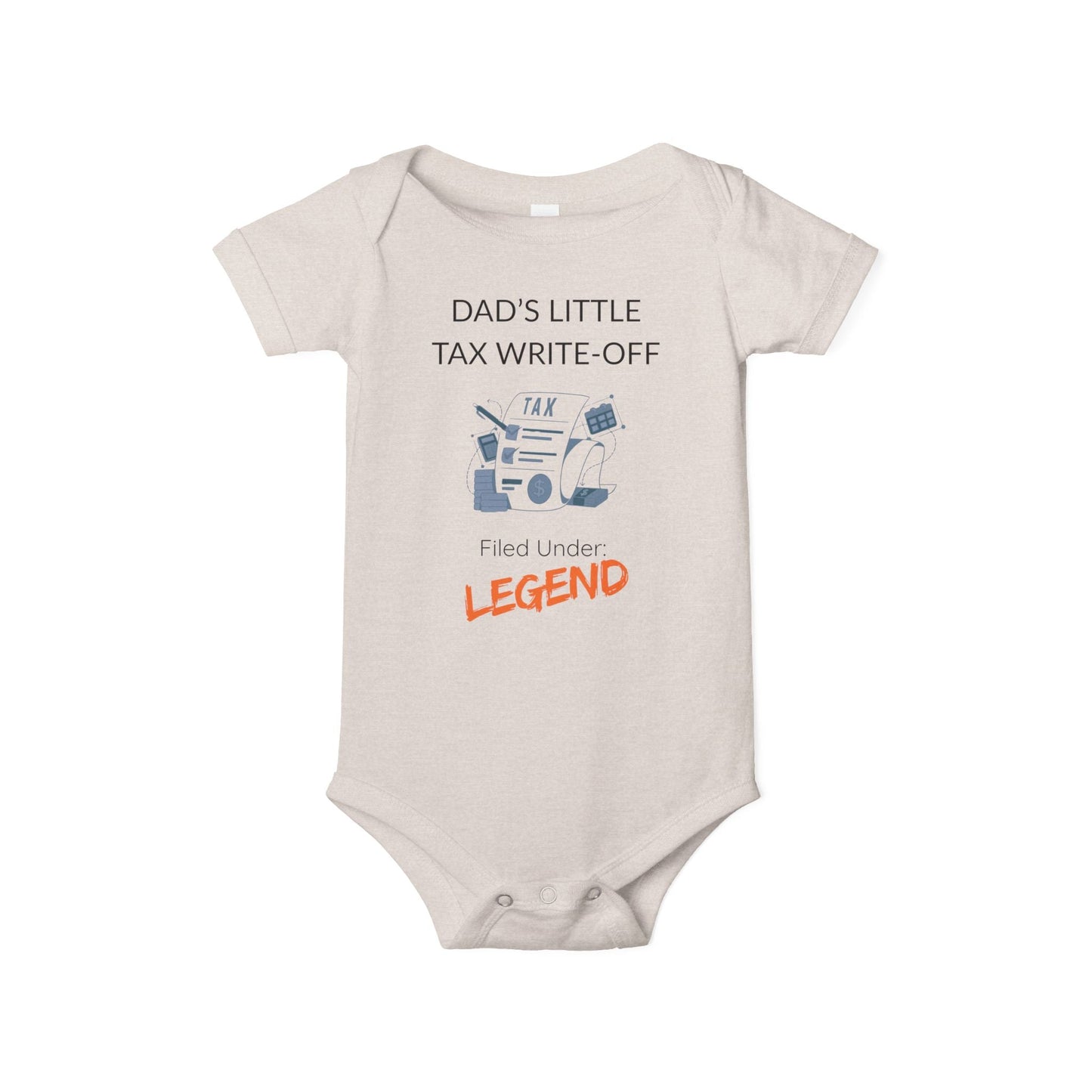 'Dad's Little Tax Write - Off' - Onesie - Handpicked Hub