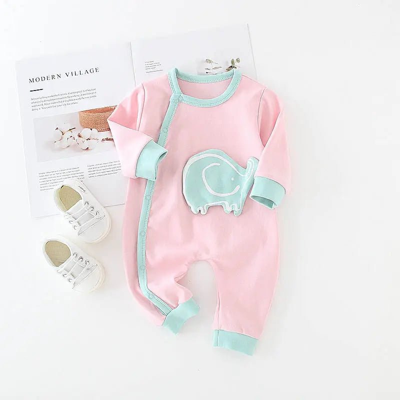 Little Layer™ Cotton Long Sleeve Baby Romper - Handpicked Hub