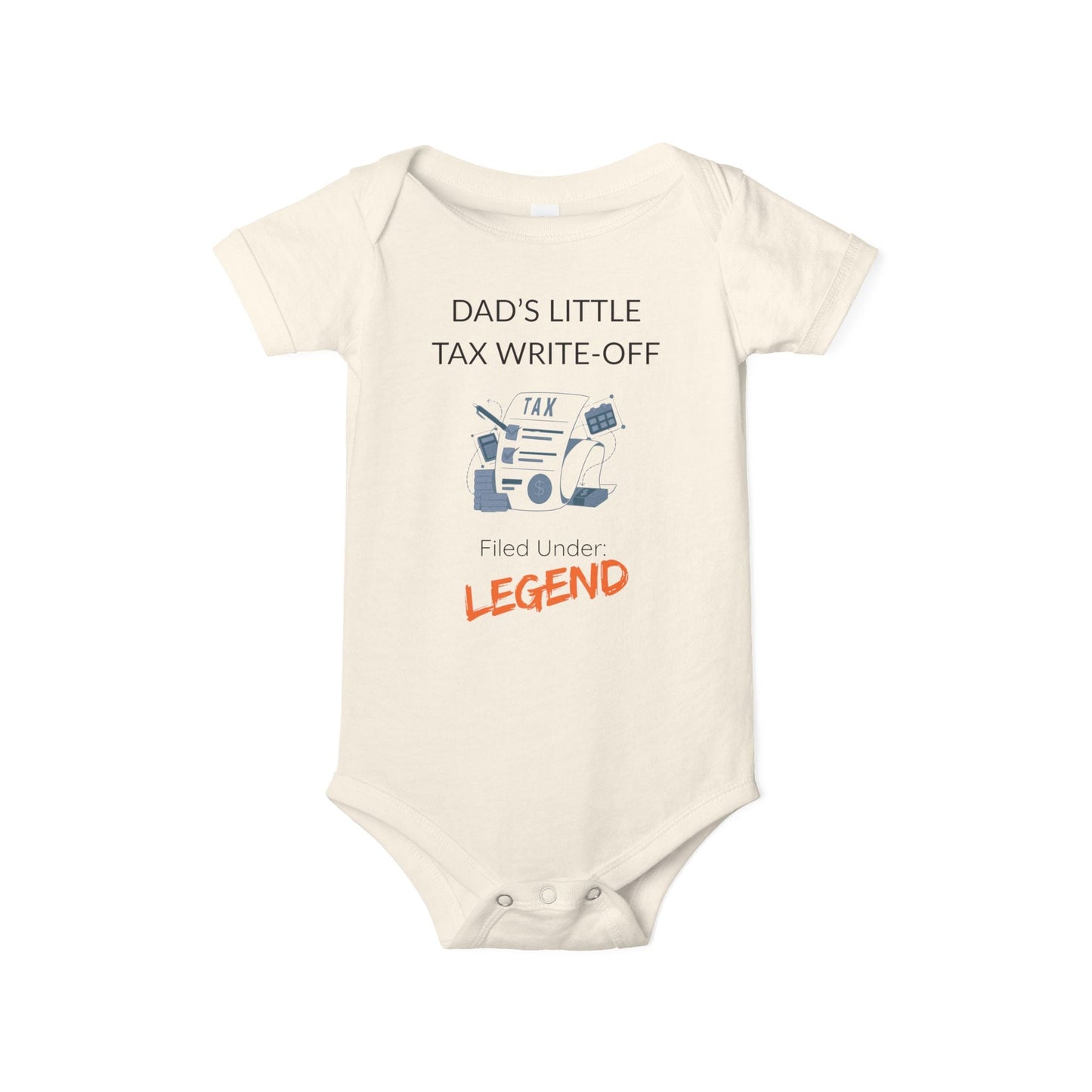'Dad's Little Tax Write - Off' - Onesie - Handpicked Hub