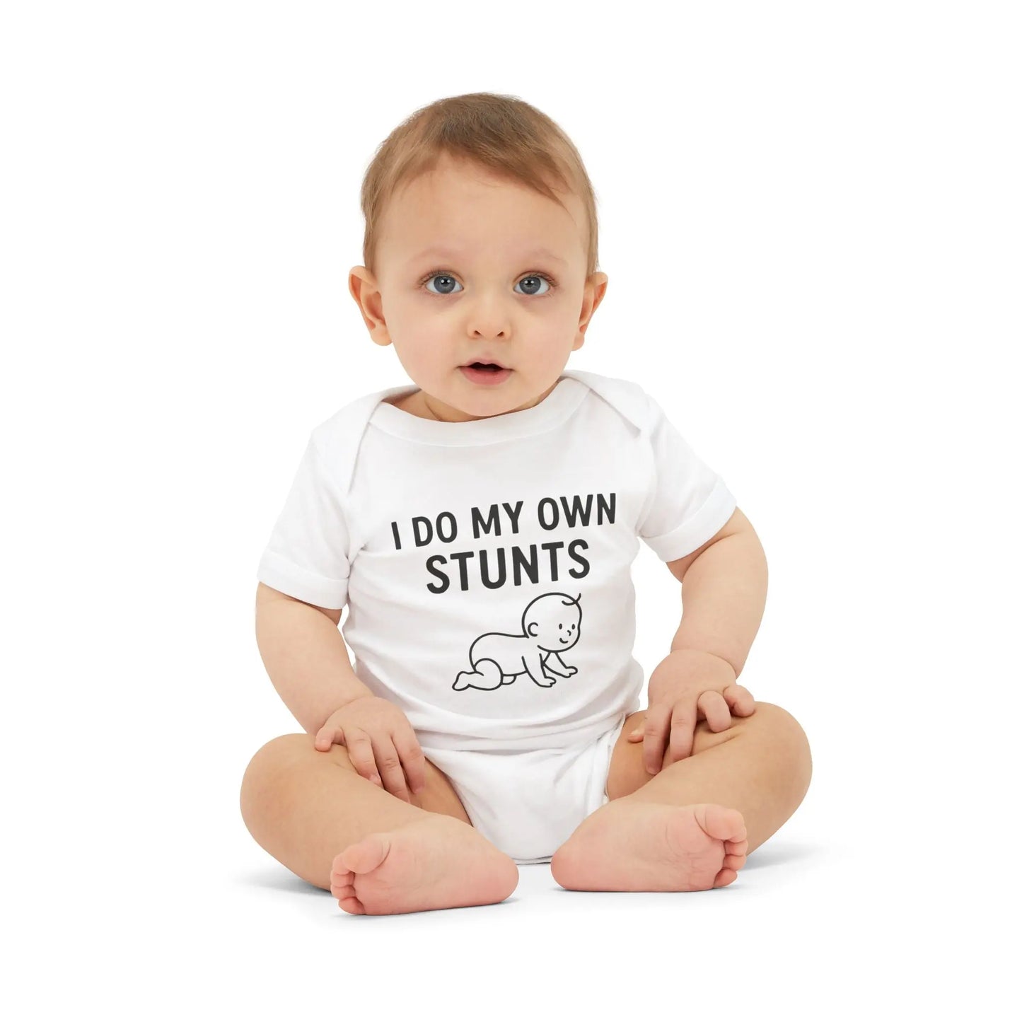 Funny Baby Onesie – “I Do My Own Stunts” – Soft Cotton Bodysuit for Little Daredevils - Handpicked Hub