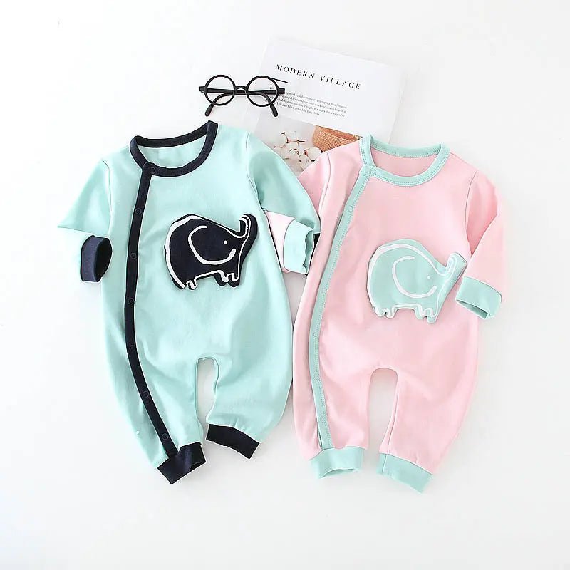 Little Layer™ Cotton Long Sleeve Baby Romper - Handpicked Hub
