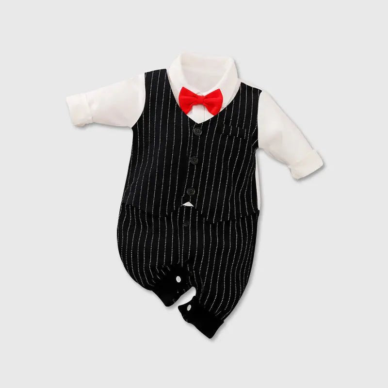 DapperCub™ – Long Sleeve Cotton Baby Jumpsuit - Handpicked Hub
