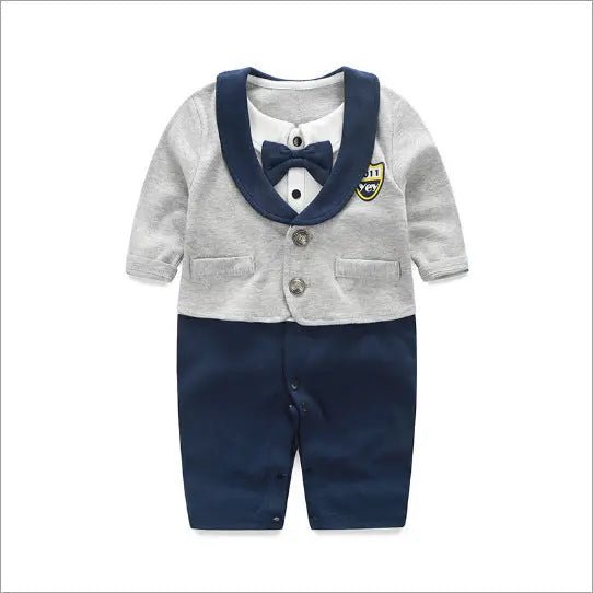 DapperCub™ – Long Sleeve Cotton Baby Jumpsuit - Handpicked Hub