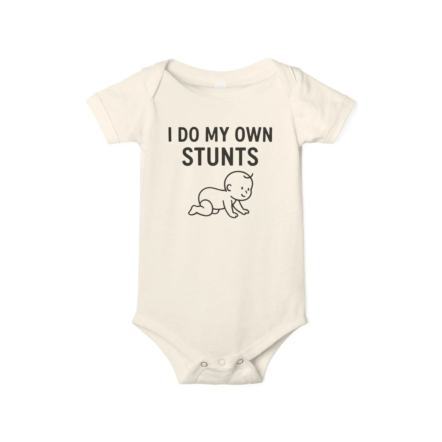 Funny Baby Onesie – “I Do My Own Stunts” – Soft Cotton Bodysuit for Little Daredevils - Handpicked Hub