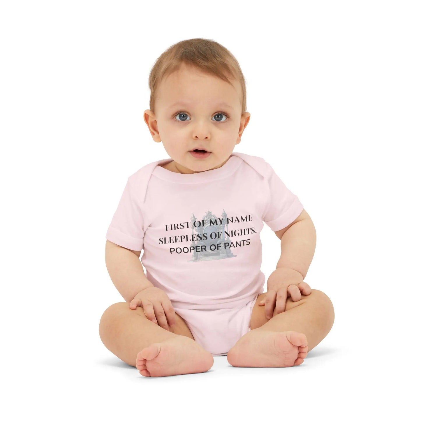 Funny onesie - 'First of My Name, Sleepless of Nights, Pooper of Pants Onesie' Cute Jersey One Piece for Infants