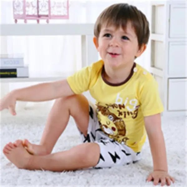Sunny Sidekick™ – Baby Cartoon T-Shirt & Shorts Set - Handpicked Hub
