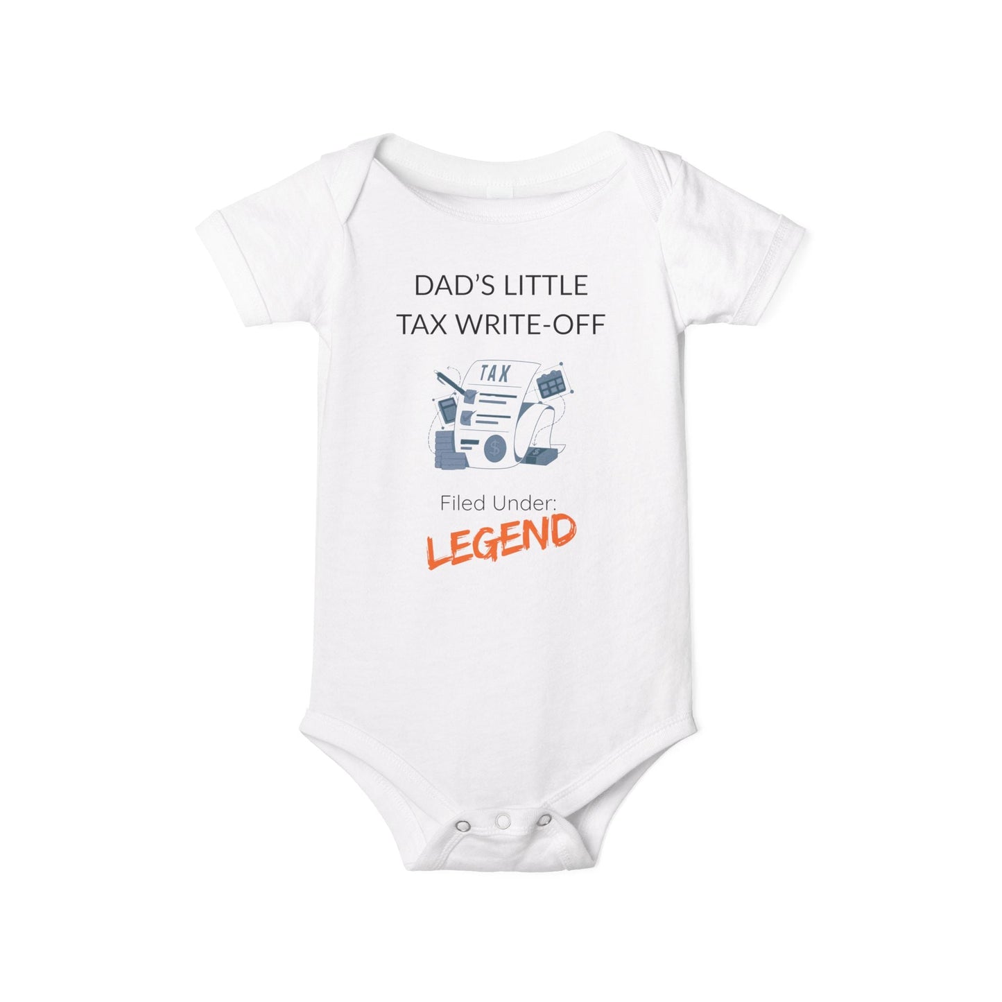 'Dad's Little Tax Write - Off' - Onesie - Handpicked Hub