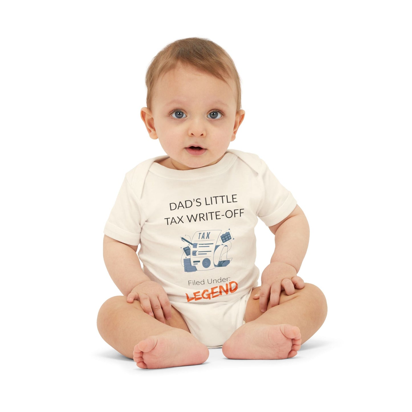 'Dad's Little Tax Write - Off' - Onesie - Handpicked Hub