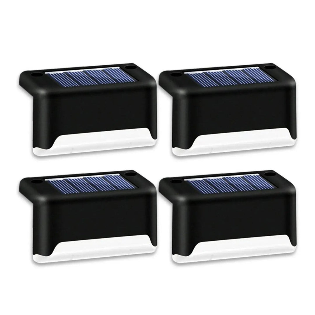 4 Solar LED Bright Deck Lights Outdoor Garden Patio Railing Decks Path Lighting Outdoor Garden Light Deck Lamp Solar Stairs Light Handpicked Hub
