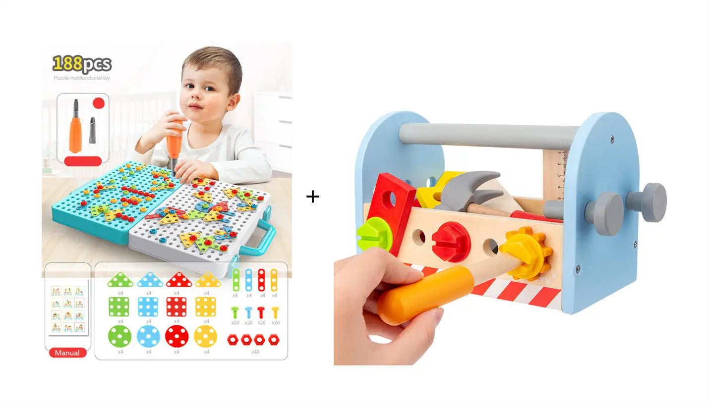 STEM Drill and Build Toy Kit – Electric Screwdriver + Toolbox (188–316 Pieces) - Handpicked Hub