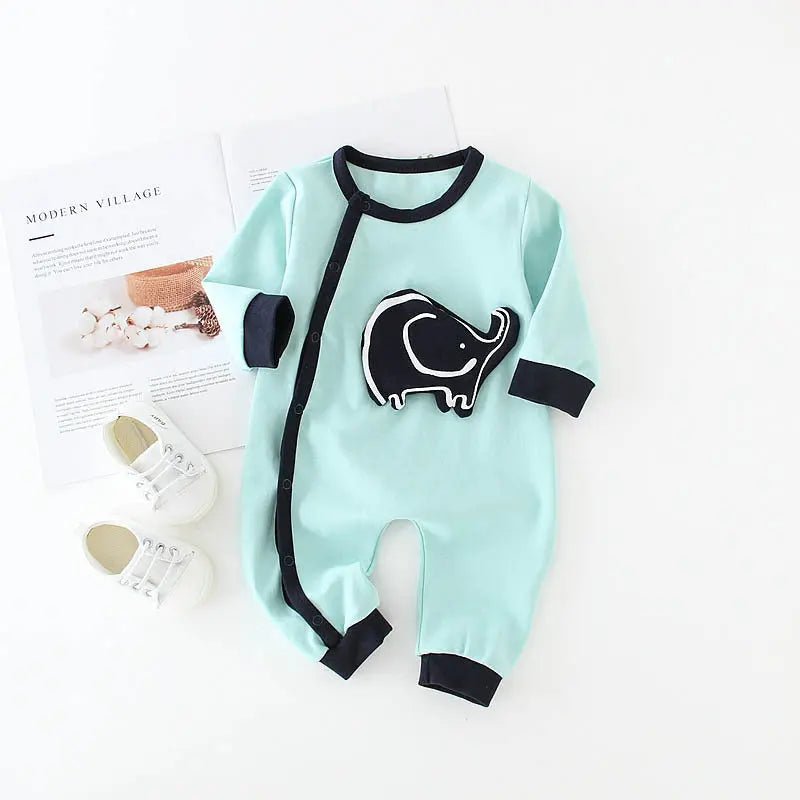 Little Layer™ Cotton Long Sleeve Baby Romper - Handpicked Hub
