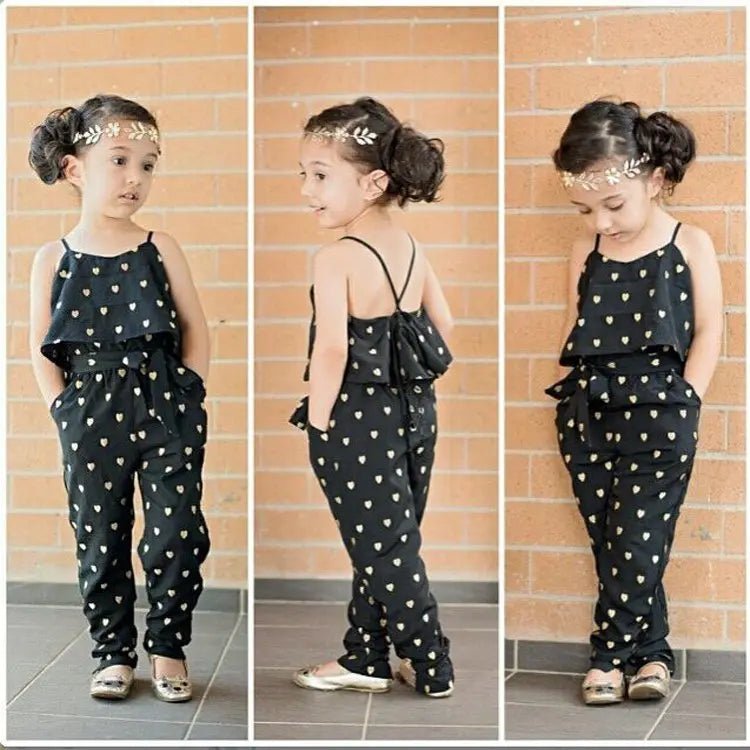 DotDotDarlin’™ – Sleeveless Cotton Jumpsuit for Girls - Handpicked Hub