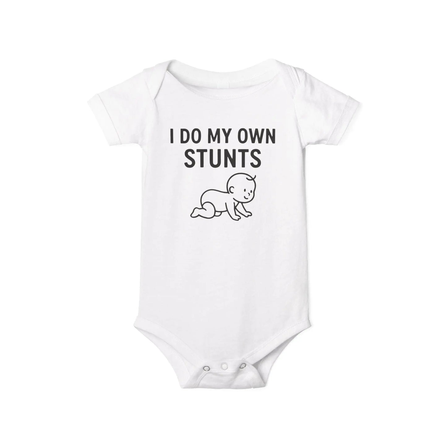 Funny Baby Onesie – “I Do My Own Stunts” – Soft Cotton Bodysuit for Little Daredevils - Handpicked Hub