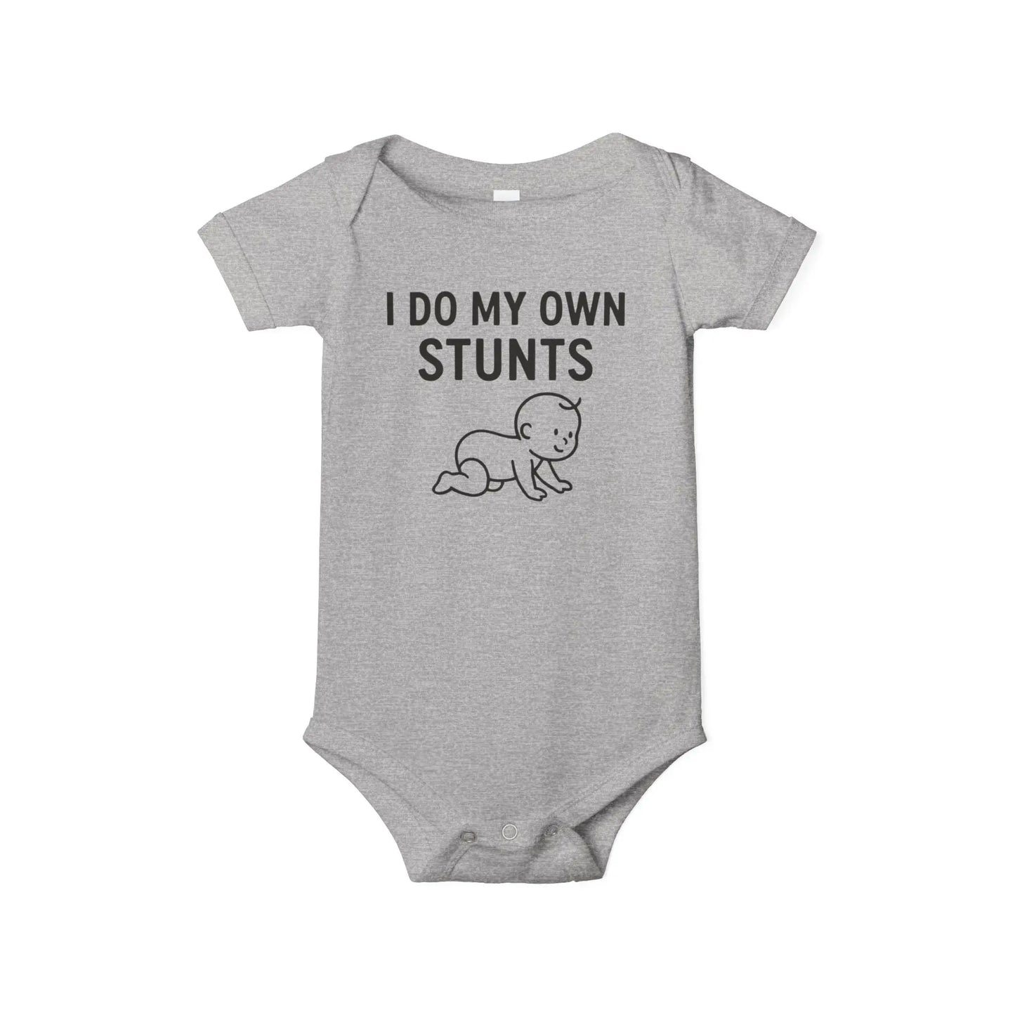 Funny Baby Onesie – “I Do My Own Stunts” – Soft Cotton Bodysuit for Little Daredevils - Handpicked Hub
