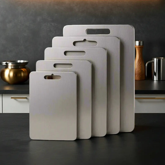 Stainless Steel Cutting Board Premium Double-Sided Handpicked Hub