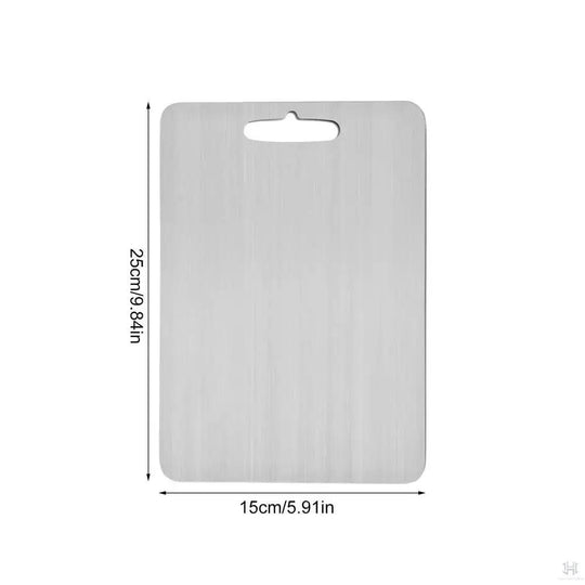Stainless Steel Cutting Board for Kitchen Double-Sided Chopping Board Food Grade Cutting Mat Serving Tray Fruit Meat Chopping Board