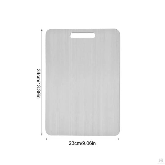 Stainless Steel Cutting Board for Kitchen Double-Sided Chopping Board Food Grade Cutting Mat Serving Tray Fruit Meat Chopping Board