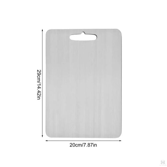 Stainless Steel Cutting Board for Kitchen Double-Sided Chopping Board Food Grade Cutting Mat Serving Tray Fruit Meat Chopping Board