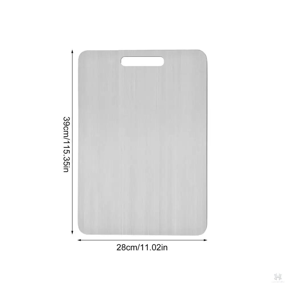Stainless Steel Cutting Board for Kitchen Double-Sided Chopping Board Food Grade Cutting Mat Serving Tray Fruit Meat Chopping Board