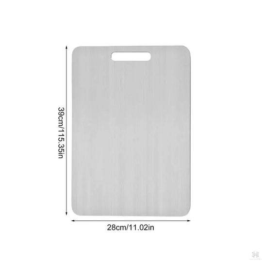 Stainless Steel Cutting Board for Kitchen Double-Sided Chopping Board Food Grade Cutting Mat Serving Tray Fruit Meat Chopping Board