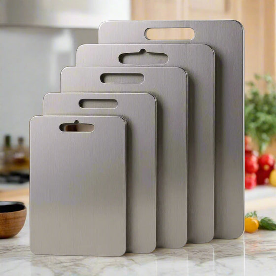 The Last Cutting Board You'll Ever Need - Premium Titanium Double-Sided