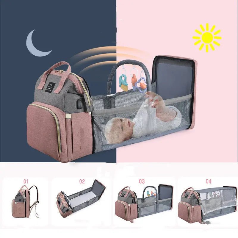 NapperPack™ – Foldable Baby Crib Backpack - Handpicked Hub