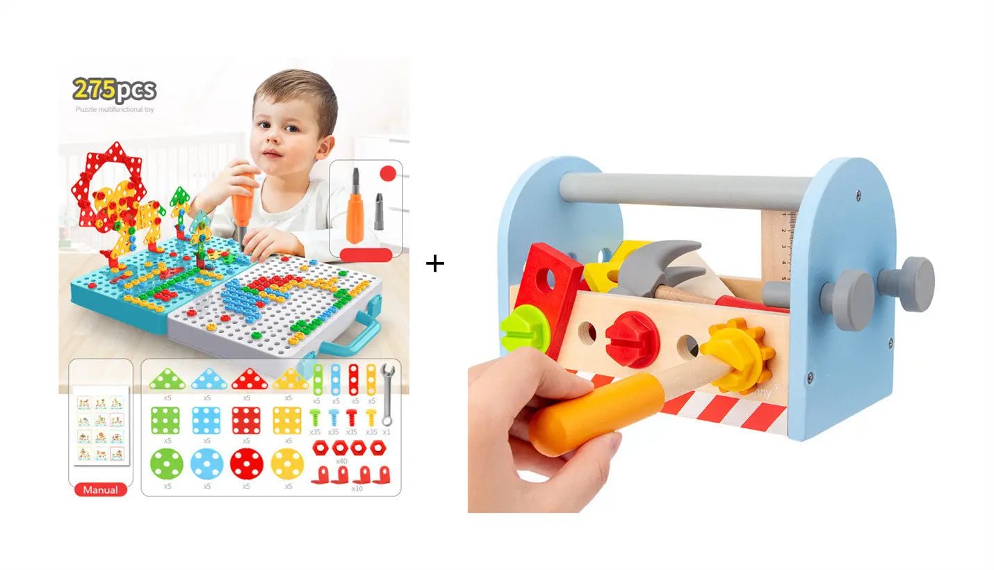STEM Drill and Build Toy Kit – Electric Screwdriver + Toolbox (188–316 Pieces) - Handpicked Hub