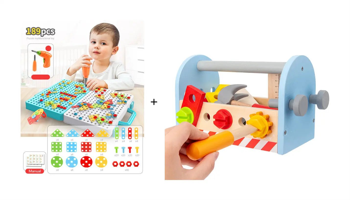 STEM Drill and Build Toy Kit – Electric Screwdriver + Toolbox (188–316 Pieces) - Handpicked Hub