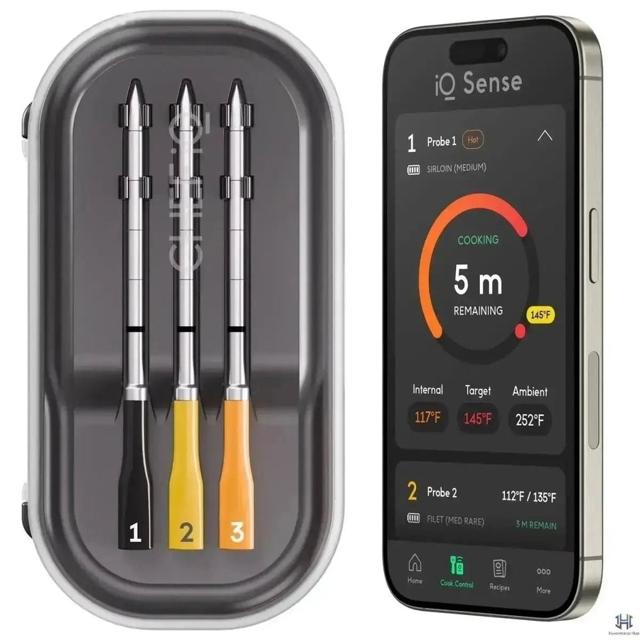 CHEF iQ wireless meat thermometer with three probes for turkey and holiday cooking