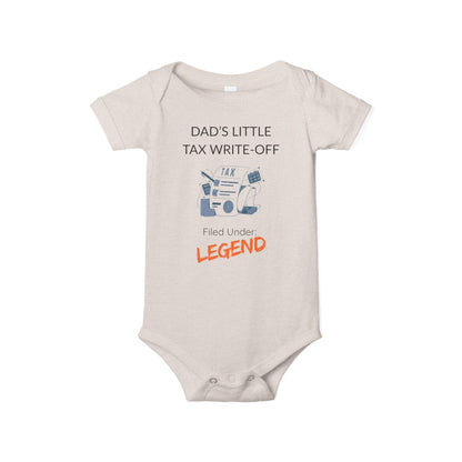 'Dad's Little Tax Write - Off' - Onesie - Handpicked Hub