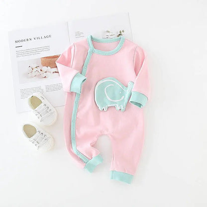Little Layer™ Cotton Long Sleeve Baby Romper - Handpicked Hub