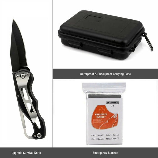 14 in 1 Outdoor Emergency Survival And Safety Gear Kit Camping - Handpicked HubEDeals