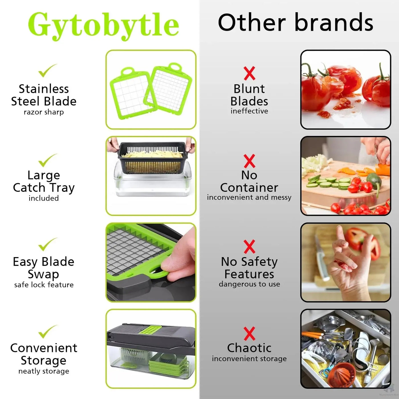 16-in-1 Multifunctional Vegetable Chopper - Professional Food Dicer with Container