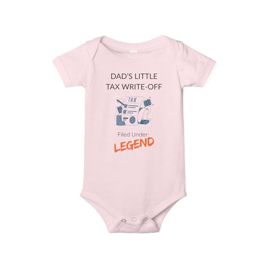 'Dad's Little Tax Write - Off' - Onesie - Handpicked Hub