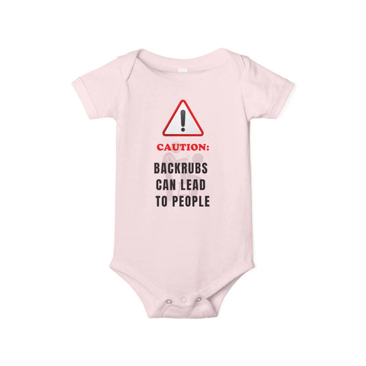 Funny Baby Shower Gift – “Backrubs Can Lead to People” Bodysuit - Handpicked Hub