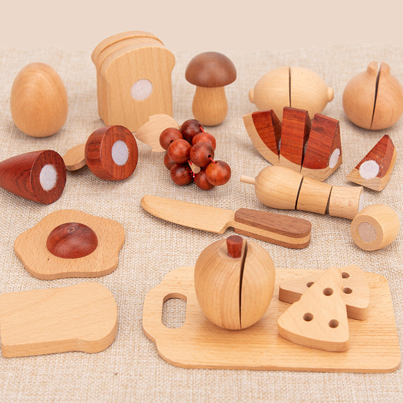 Wooden Magnetic Cutting Fruit & Vegetable Toys - Fun and Educational Playtime