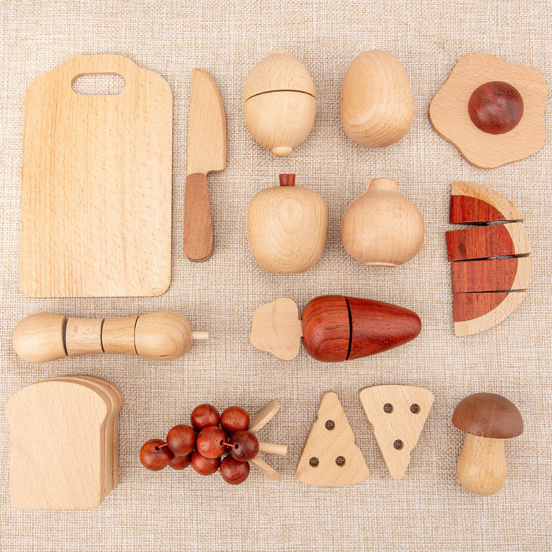 Wooden Magnetic Cutting Fruit & Vegetable Toys - Fun and Educational Playtime