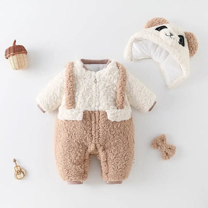 SnuggleBug™ Winter Fleece Baby Onesie - Handpicked Hub