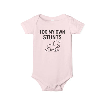 Funny Baby Onesie – “I Do My Own Stunts” – Soft Cotton Bodysuit for Little Daredevils - Handpicked Hub