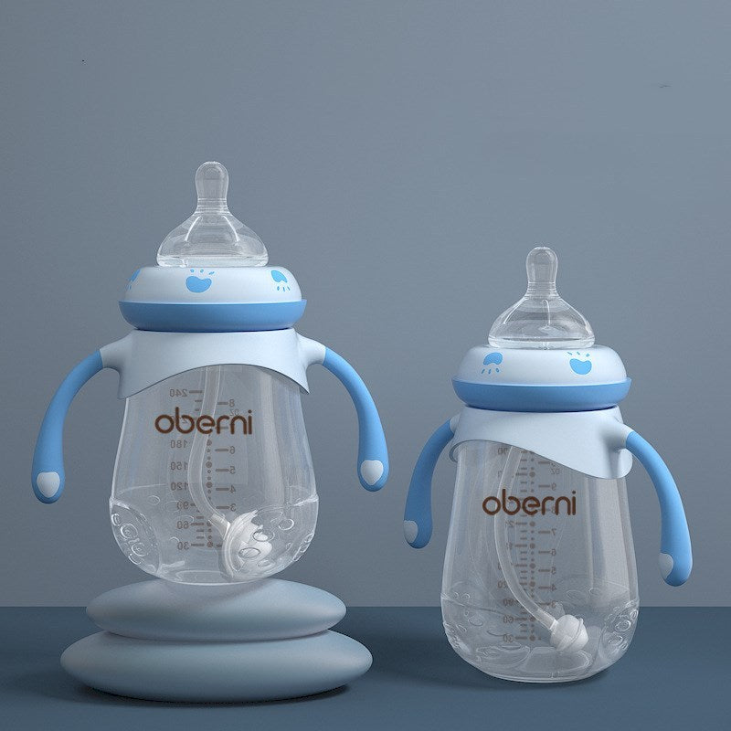 Anti-Colic, Shatterproof Baby Bottle with Handles