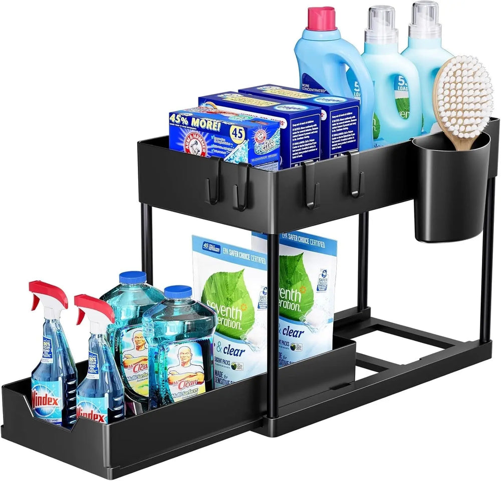 2 Tier Under Sink Storage Rack Handpicked Hub