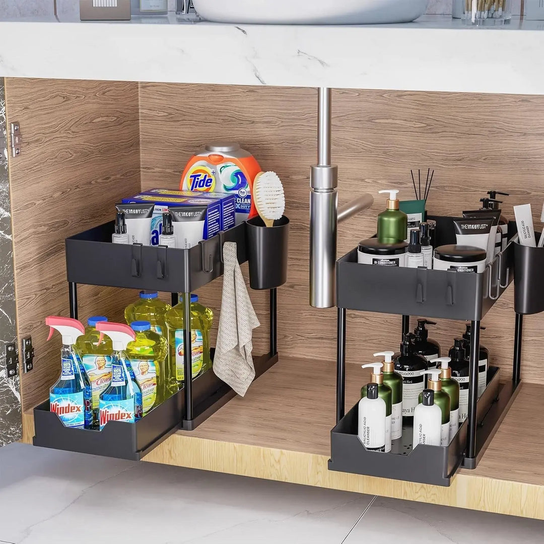 2 Tier Under Sink Storage Rack Handpicked Hub