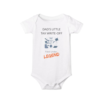 'Dad's Little Tax Write - Off' - Onesie - Handpicked Hub