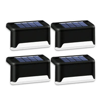 4 Solar LED Bright Deck Lights Outdoor Garden Patio Railing Decks Path Lighting Outdoor Garden Light Deck Lamp Solar Stairs Light Handpicked Hub