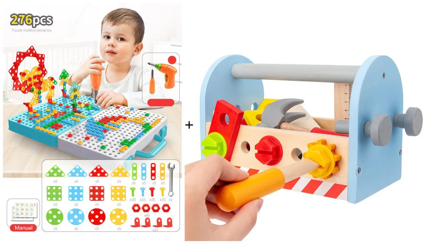 STEM Drill and Build Toy Kit – Electric Screwdriver + Toolbox (188–316 Pieces) - Handpicked Hub