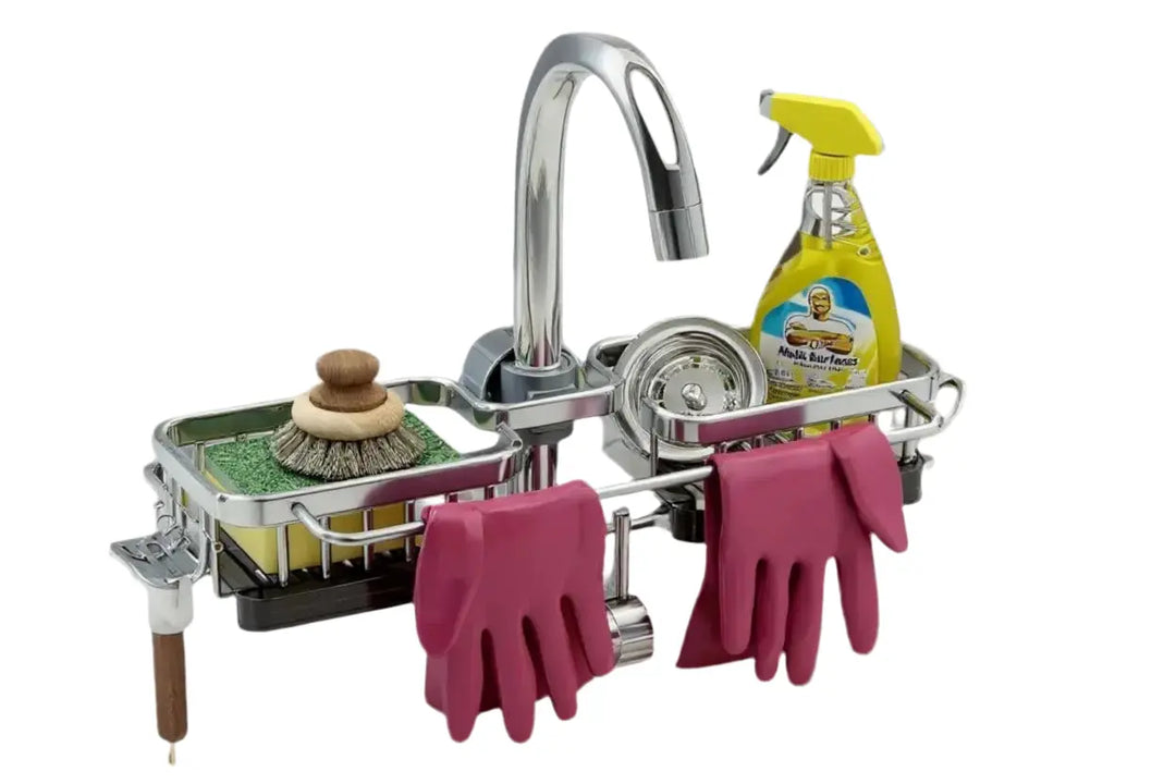 Faucet Organizer Rack - Rustproof Aluminum Handpicked Hub