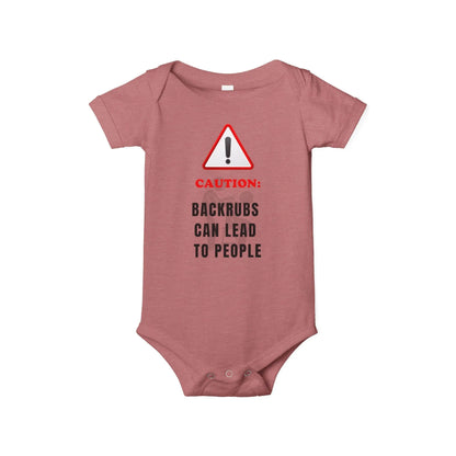 Funny Baby Shower Gift – “Backrubs Can Lead to People” Bodysuit - Handpicked Hub