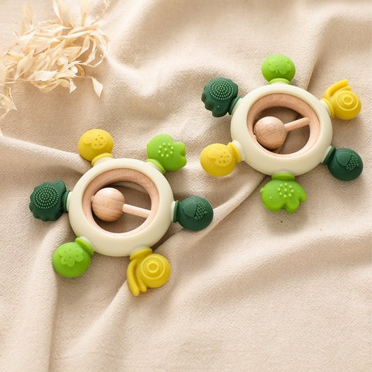 Baby's Molars Prevent Hand Sucking Silicone Yaoyaole Tableware Soothing Rattle Toys Handpicked Hub