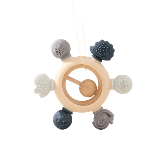 Chew On This — Silicone Teething Ring Rattle for Tiny Chompers Handpicked Hub